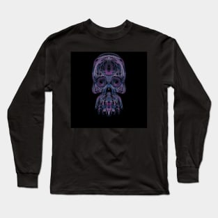 Electroluminated Skull - Highlights Long Sleeve T-Shirt